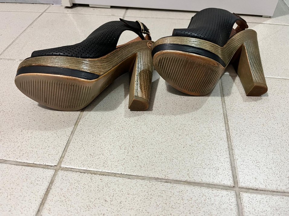 Kahverengi ç Platform Topuklu Kadın Ayakkabı - Görsel 4
