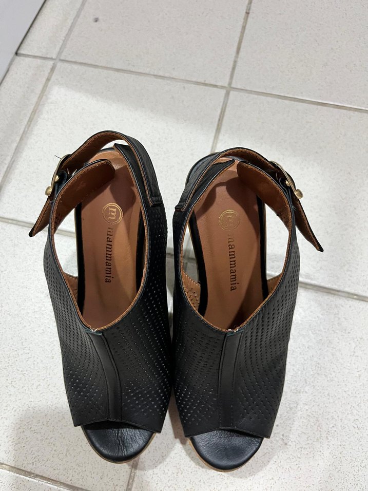 Kahverengi ç Platform Topuklu Kadın Ayakkabı - Görsel 5