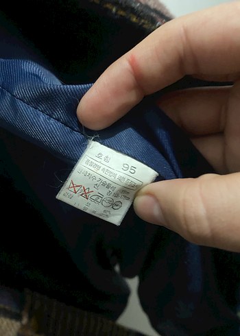 Büyük beden İthal KadınYün Düğmeli Kareli Kaban - Görsel 5