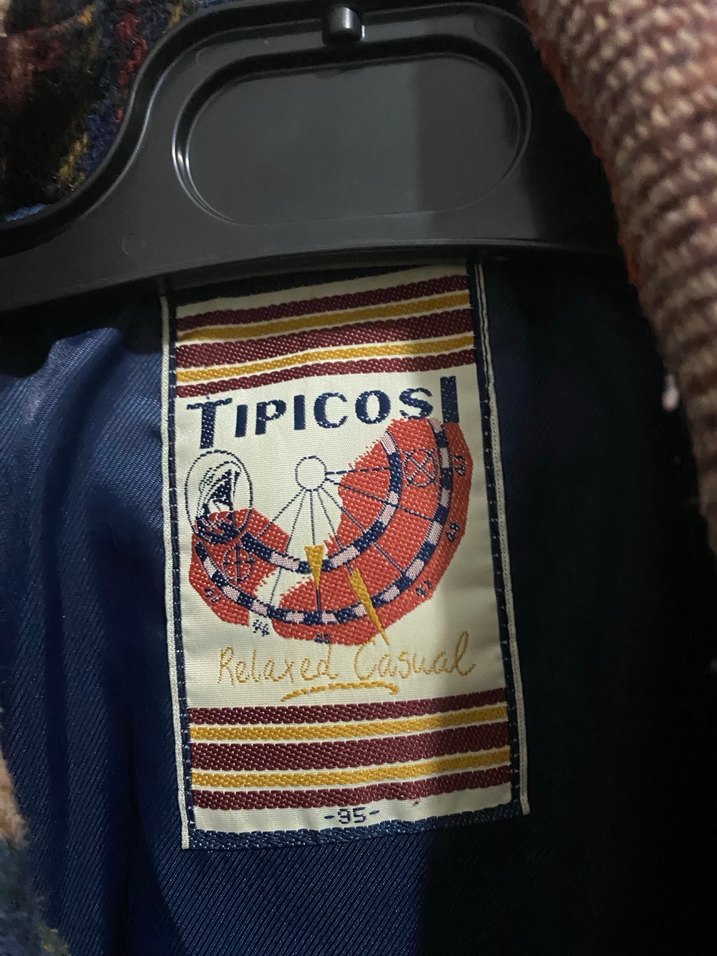 Büyük beden İthal KadınYün Düğmeli Kareli Kaban - Görsel 4