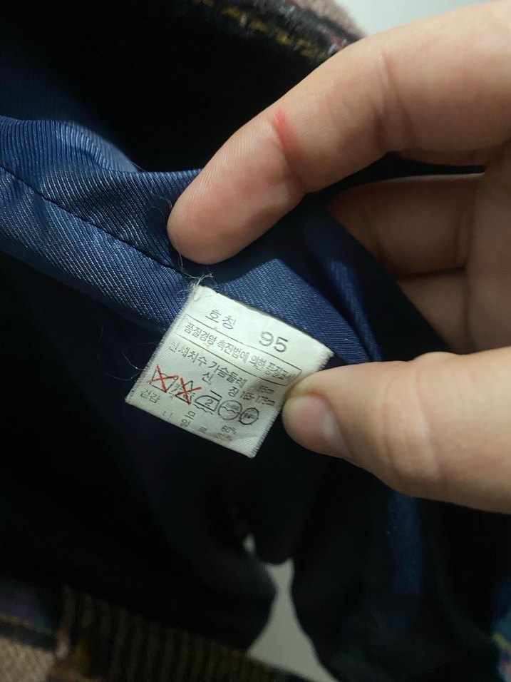 Büyük beden İthal KadınYün Düğmeli Kareli Kaban - Görsel 5