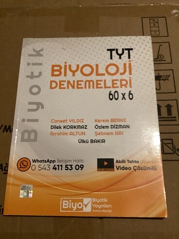 TYT Biyoloji Deneme