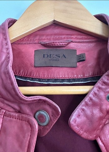 l Beden bordo Renk Bordo Kadın Deri Ceket, Düğmeli, İnce Kesim