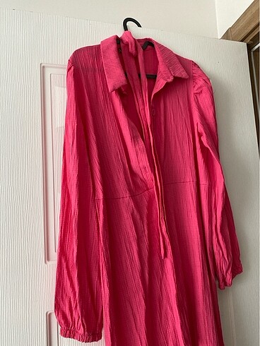 Tesettür elbise pembe