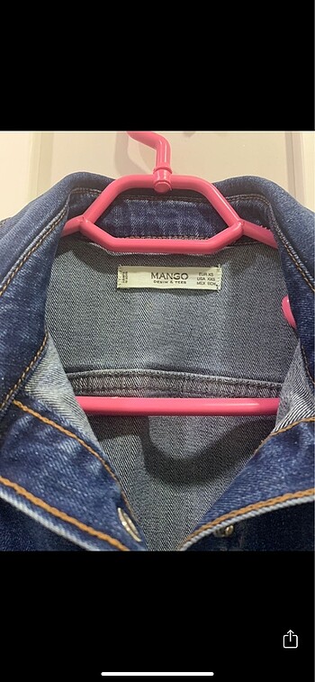 xs Beden Mango denim elbise