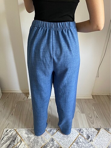 Diğer Beli lastikli kumaş pantolon