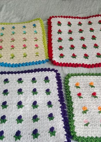 Renkli El Yapımı Banyo Lifleri - Görsel 9