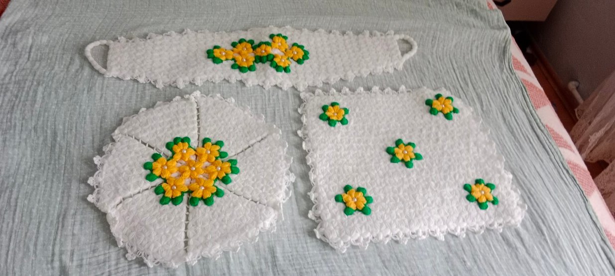 Renkli El Yapımı Banyo Lifleri - Görsel 5