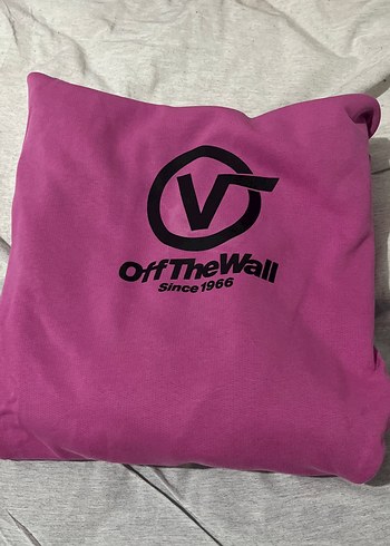 VANS Pembe Kadın Kapüşonlu Sweatshirt OffTheWall - Görsel 3