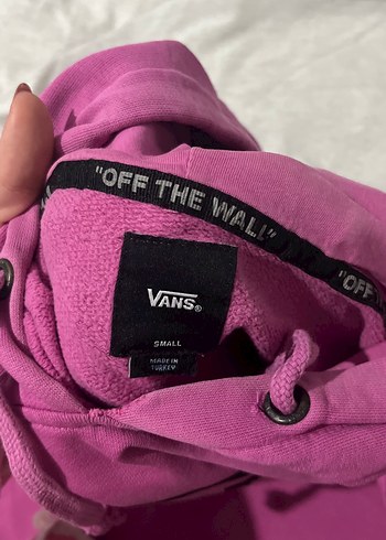 VANS Pembe Kadın Kapüşonlu Sweatshirt OffTheWall - Görsel 2