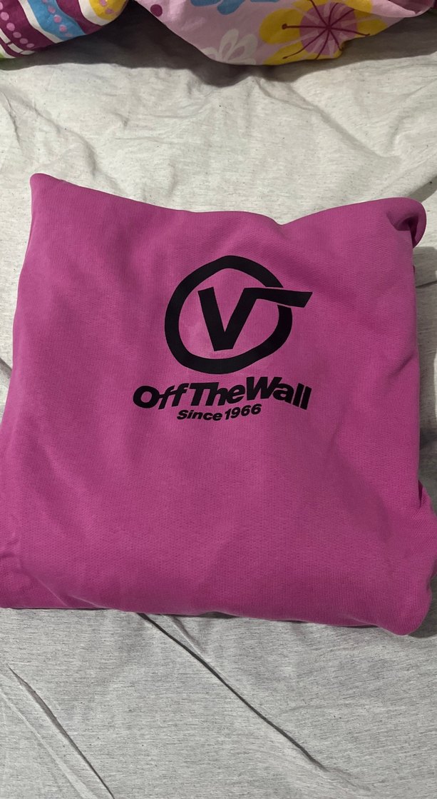 VANS Pembe Kadın Kapüşonlu Sweatshirt OffTheWall - Görsel 3