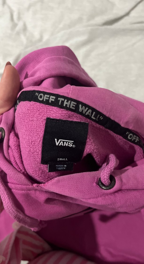 VANS Pembe Kadın Kapüşonlu Sweatshirt OffTheWall - Görsel 2