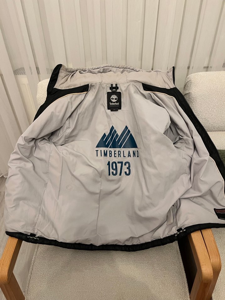 Siyah Fermuarlı Erkek timberland mont - Görsel 5