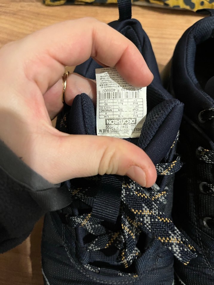 Erkek Lacivert Spor Ayakkabı Bağcıkları - Görsel 3