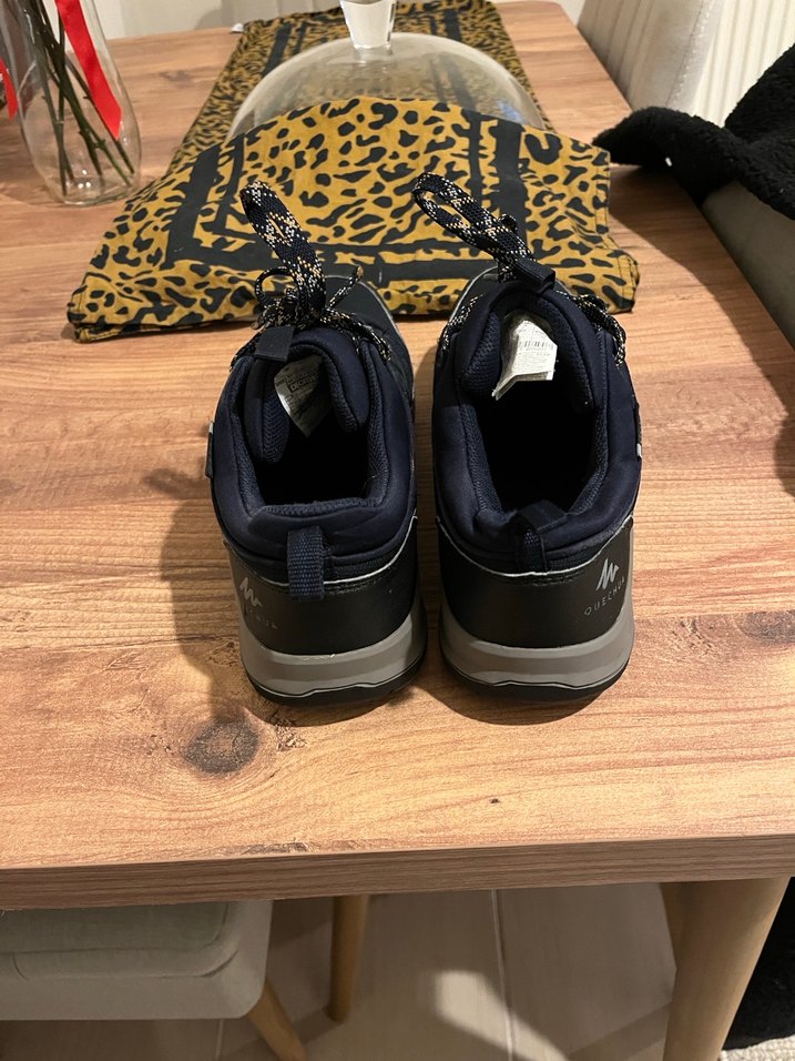 Erkek Lacivert Spor Ayakkabı Bağcıkları - Görsel 4