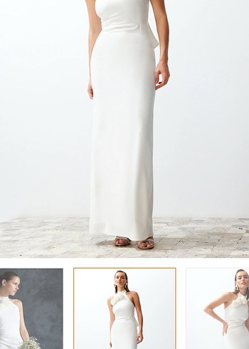 Beyaz abiye - Görsel 2