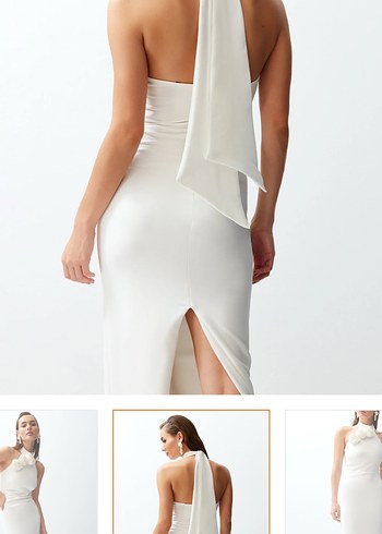 Beyaz abiye - Görsel 4