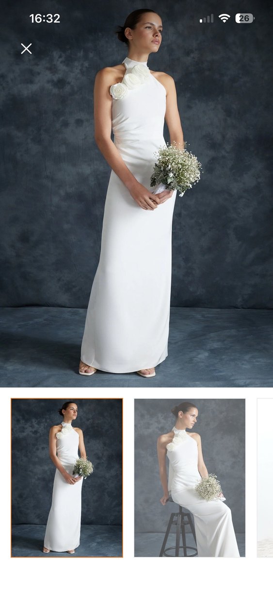 Beyaz abiye - Görsel 5