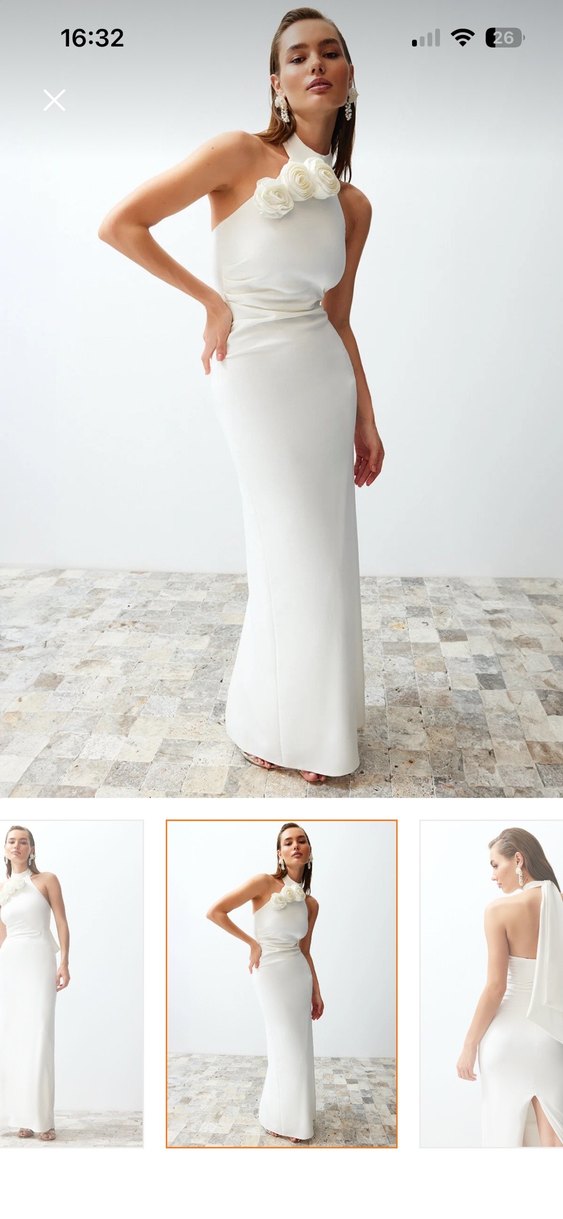 Beyaz abiye - Görsel 3