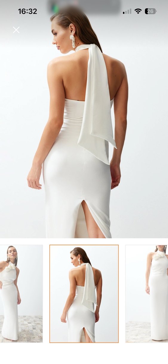 Beyaz abiye - Görsel 4
