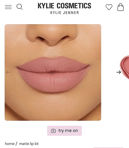 Beden pembe Renk Kylie mat likit ruj