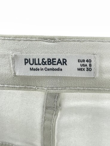 40 Beden beyaz Renk Pull and Bear Jean / Kot %70 İndirimli.