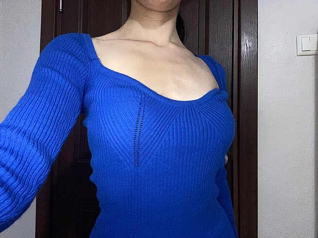 Diğer Mavi kazak