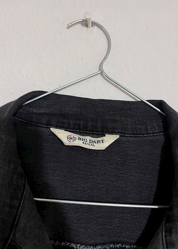 Kadın Siyah Uzun Denim Ceket - Görsel 6