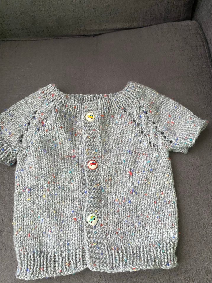 Pembe Örgü Kız Çocuk Kolsuz Hırka - Görsel 3