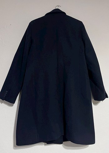 Lacivert Düğmeli Kaban - Görsel 3