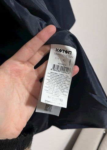 Lacivert Düğmeli Kaban - Görsel 5