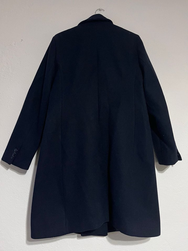 Lacivert Düğmeli Kaban - Görsel 3