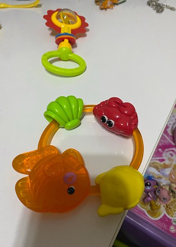 Renkli Bebek Diş Kaşıyıcı ve Çıngırak - Görsel 2