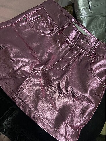 Pembe deri etek bershka