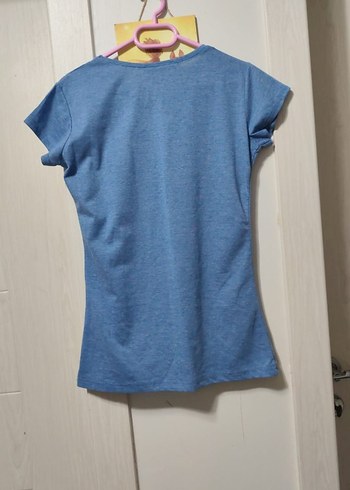 Dantel Detaylı Mavi Hamile Tişörtü - Görsel 2