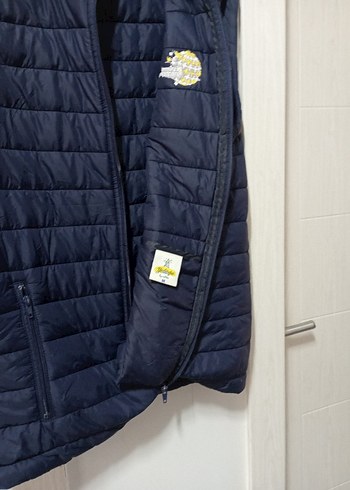 Erkek Mavi Fermuarlı Spor Yelek - Görsel 2