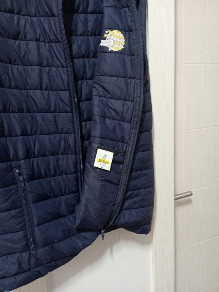 Erkek Mavi Fermuarlı Spor Yelek - Görsel 2