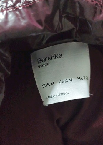 Bordo Drapeli Kadın Kışlık Mont - Görsel 4