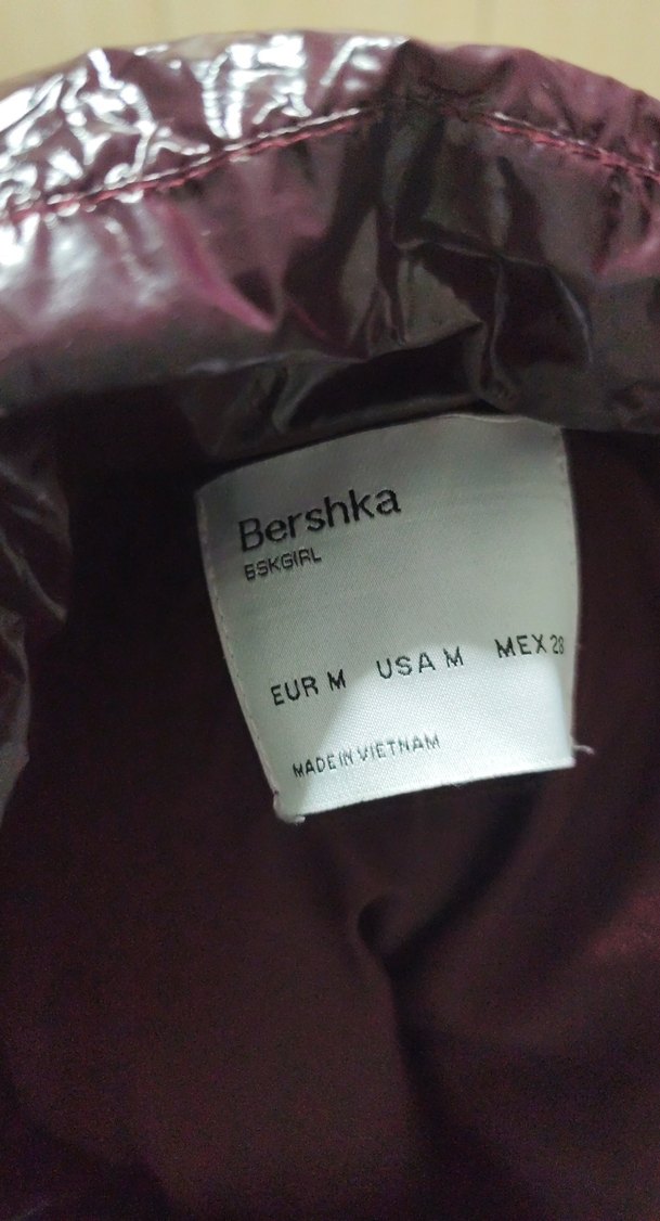 Bordo Drapeli Kadın Kışlık Mont - Görsel 4