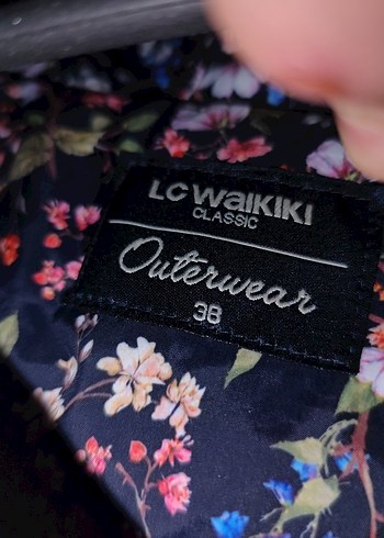 Çiçek Desenli Fermuarlı Kadın Midi Mont - Görsel 3