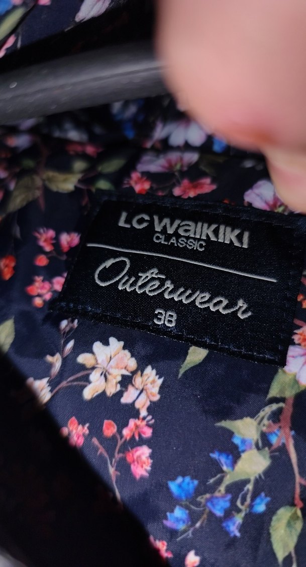 Çiçek Desenli Fermuarlı Kadın Midi Mont - Görsel 3