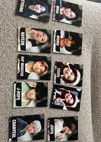 K-pop Üyeleri Fotoğraf Kartlar tane halinde satılıyor