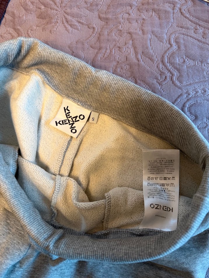 Gri Baskılı bağcıklı kadın Eşofman Altı - Görsel 3