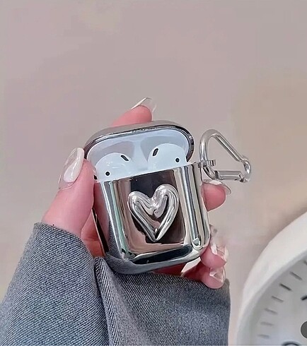 AirPods Gümüş Kılıf