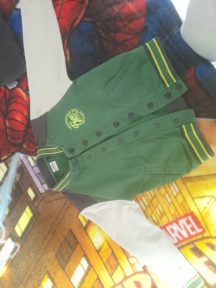 Erkek Çocuk Yeşil Spor Ceket - Görsel 5