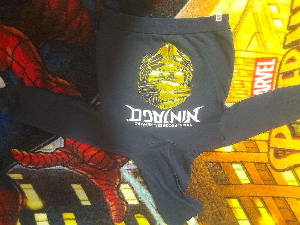 lacivert erkek çocuk Baskılı kapşonlu Sweatshirt - Görsel 3