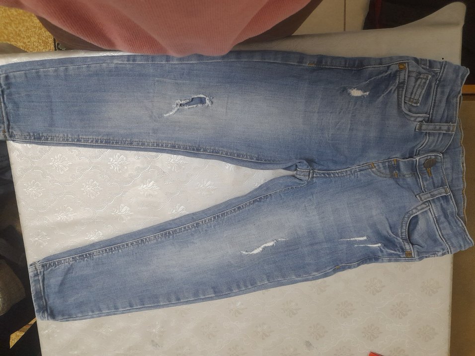 erkek cocuk 4-5 yaş Yırtık Detaylı Denim Pantolon - Görsel 2