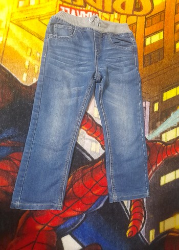 Bağcıklı Erkek Çocuk Kot Pantolon - Görsel 2