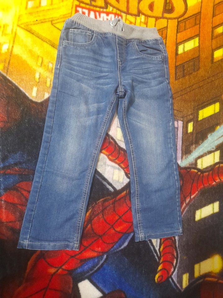 Bağcıklı Erkek Çocuk Kot Pantolon - Görsel 2