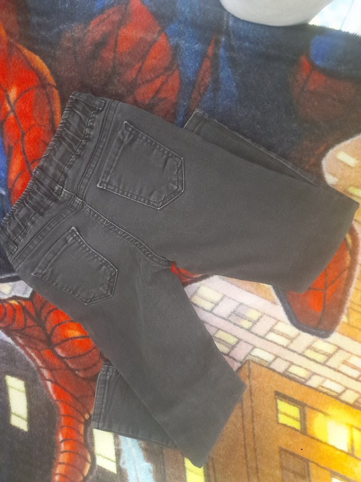Siyah erkek çocuk Kot Pantolon - Görsel 3